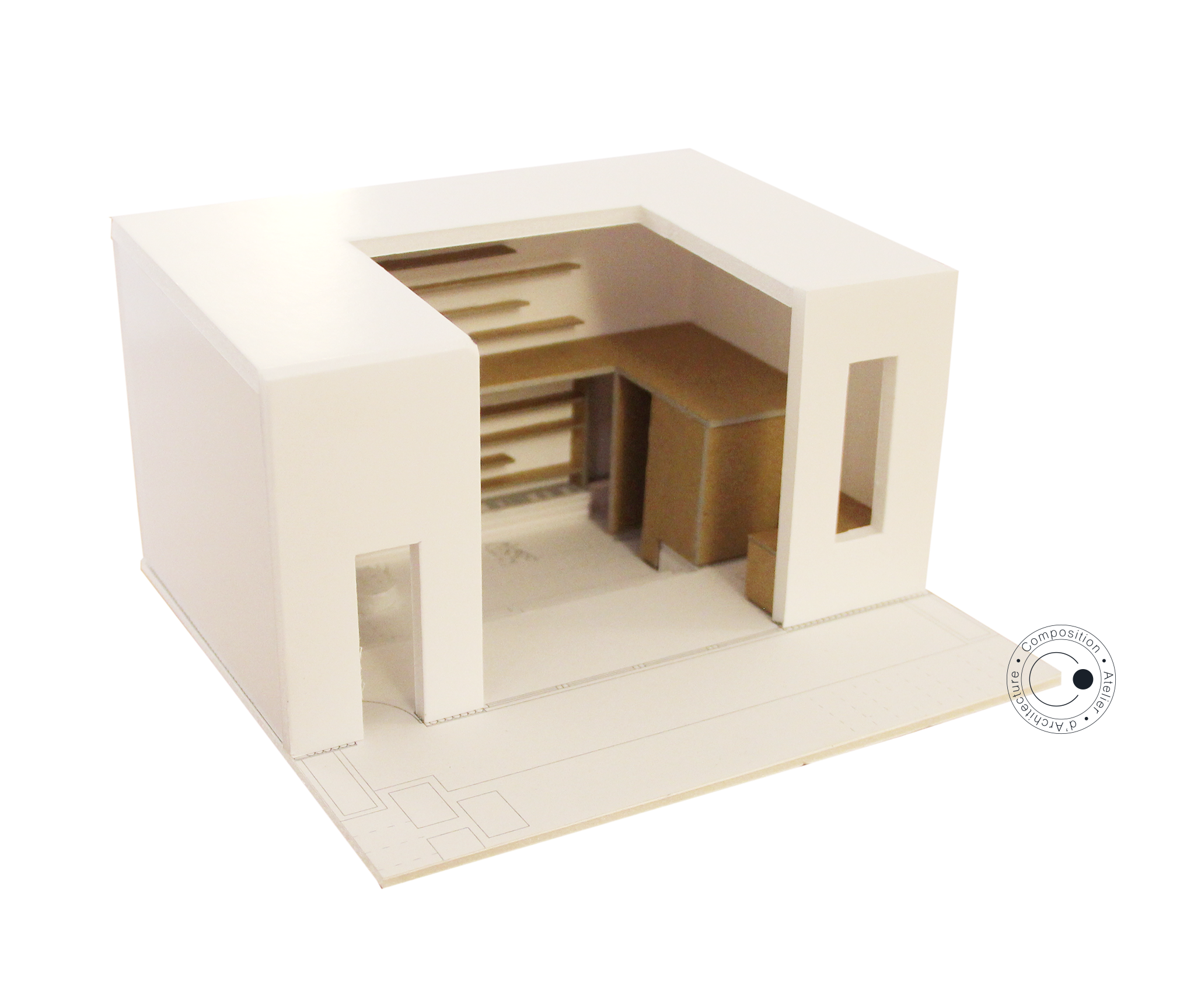 Il s'agit d'une maquette volumétrique du projet de création de dépendance. L'image mène à la page dédié à l'image.